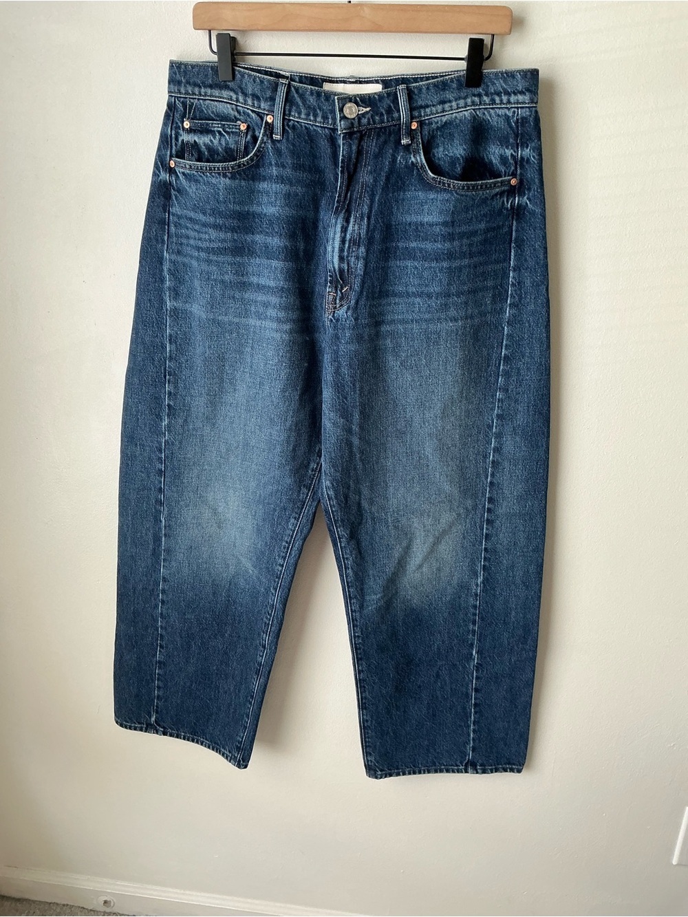 MOTHER SUPERIOR Jeans Half-Pipe Ankle Did You Bring Me Anything? Blue Size 32 - Picture 2 of 15